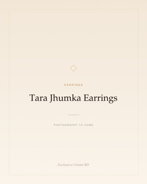 Tara Jhumka Earrings — placeholder, photography to come