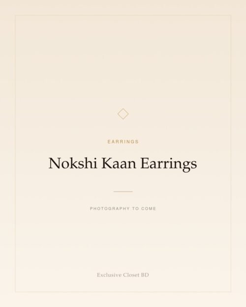 Nokshi Kaan Earrings — placeholder, photography to come