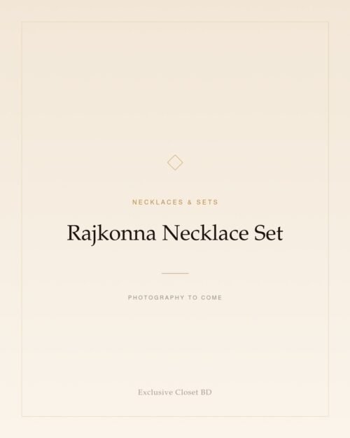 Rajkonna Necklace Set — placeholder, photography to come