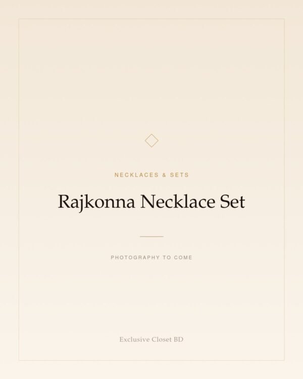 Rajkonna Necklace Set — placeholder, photography to come